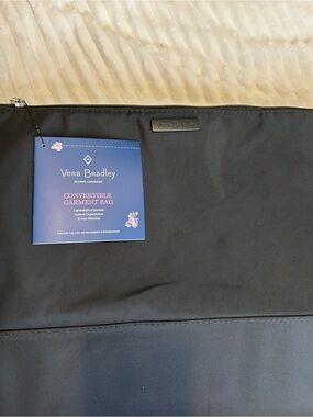 Vera Bradley Black Convertible Garment Bag with Tag